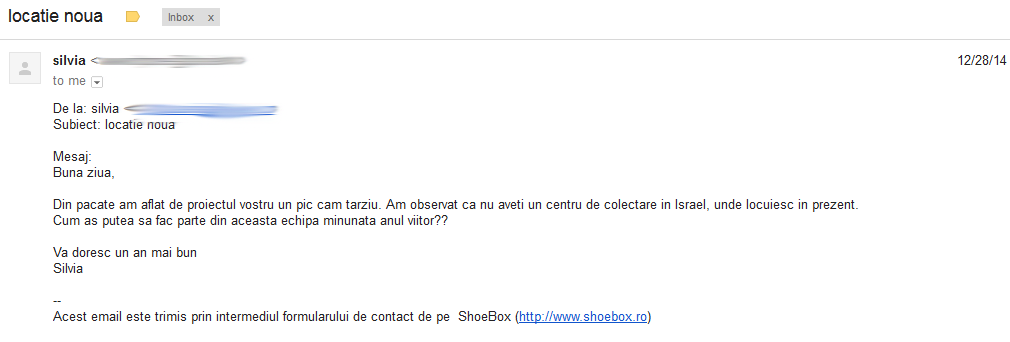 email initial shoebox israel
